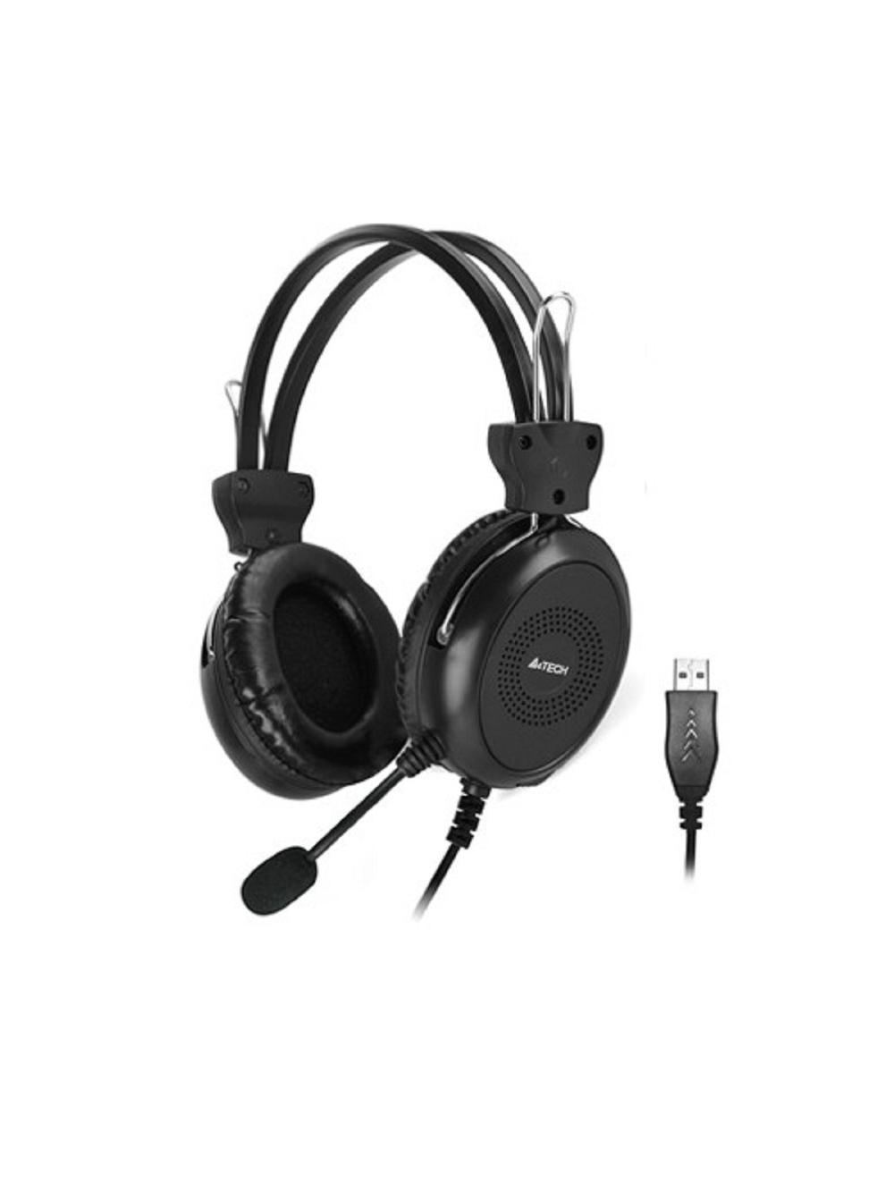 A4 HU-30 черный 2м накладные USB оголовье