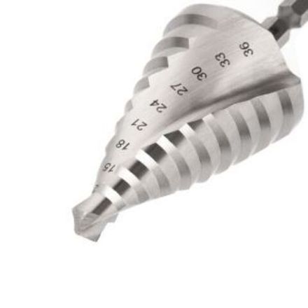 Сверло по металлу ступенчатое ТИТАН 9,0-36,0 мм 110 mm 65 HRC Р6М5 TiN Kranz