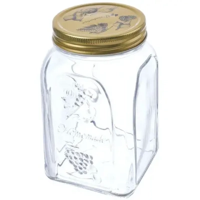 Банка для продуктов стеклянная 1л «Хоммейд профессионал» 80385SL