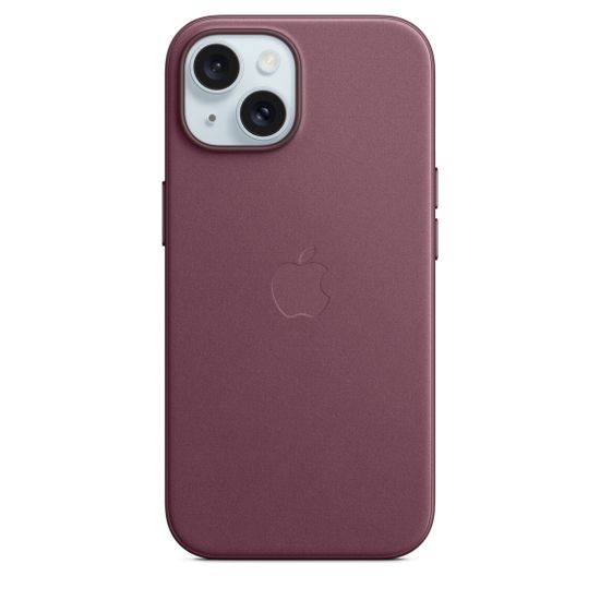 Apple FineWoven Case with MagSafe iPhone 15 Mulberry (Розовый)