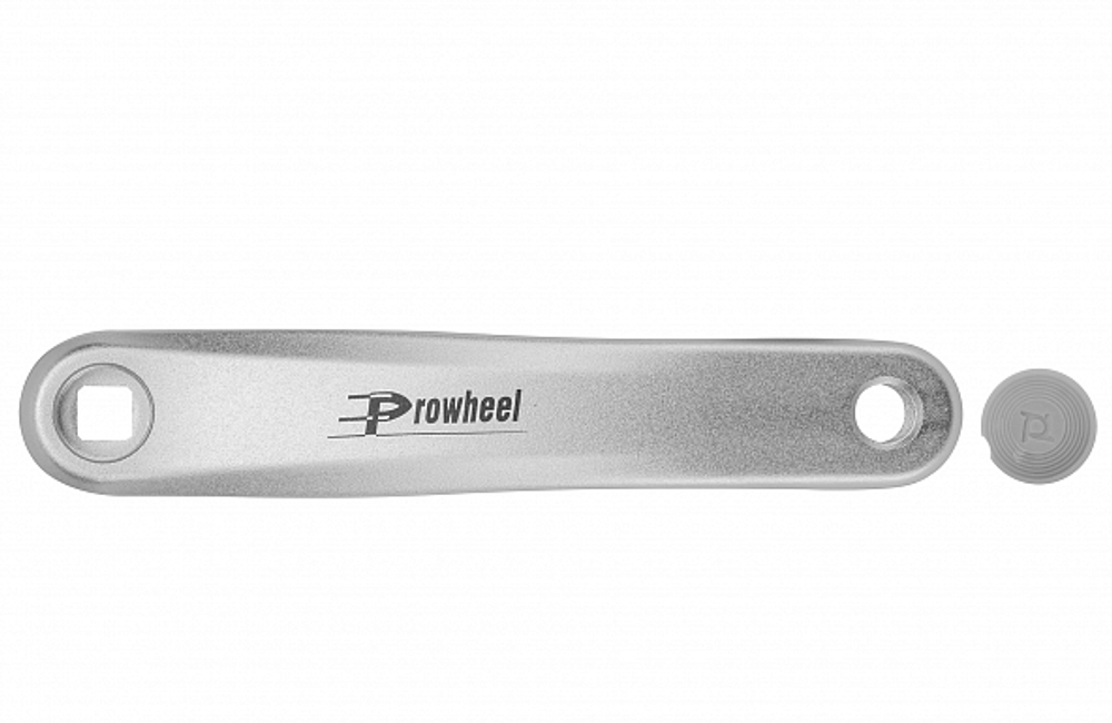 Шатун левый 170мм C00Q PROWHEEL "под квадрат" алюминиевый серебристый