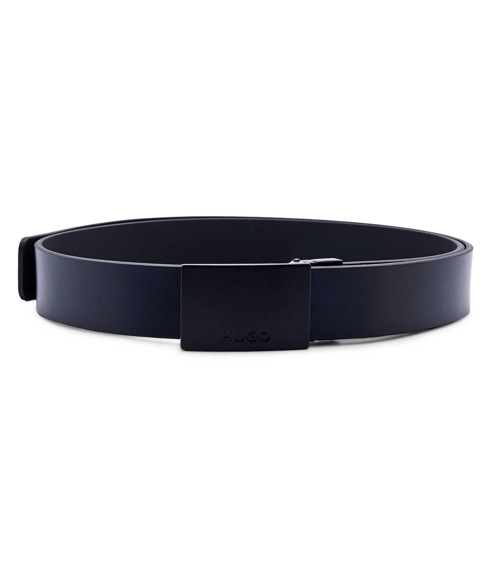 Кожаный двухсторонний ремень HUGO - черный(50522616)