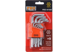 Набор коротких ключей STARTUL PRO Torx T10H-T50H 9 предметов PRO-87209