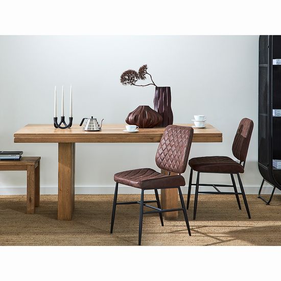 Стул maril, экокожа, темно-коричневый