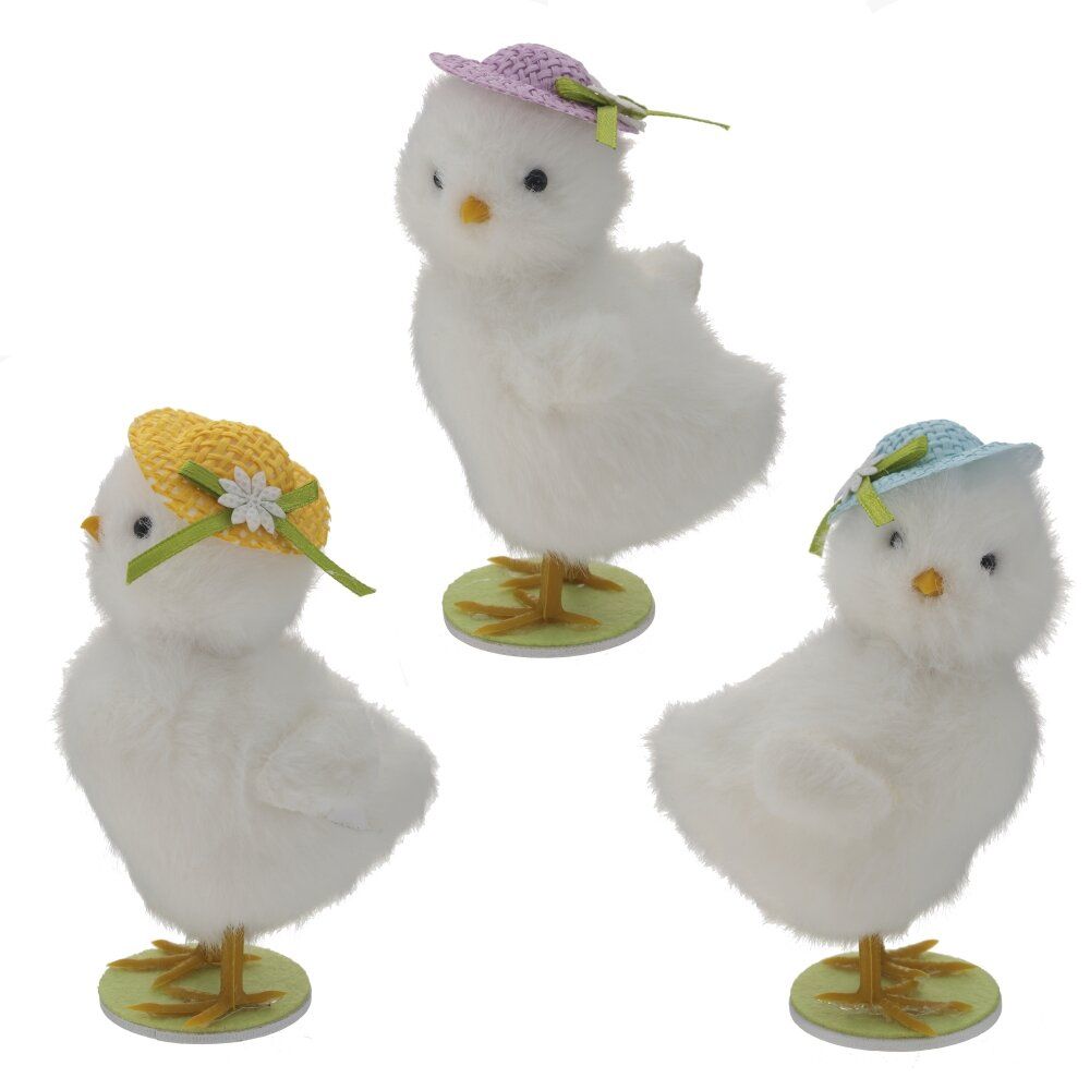 GAEM Фигурка декоративная "Цыпленок", L7 W6 H11 см, 3в.