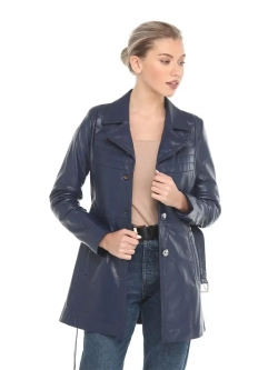 Плащ женский из натуральной кожи Турция