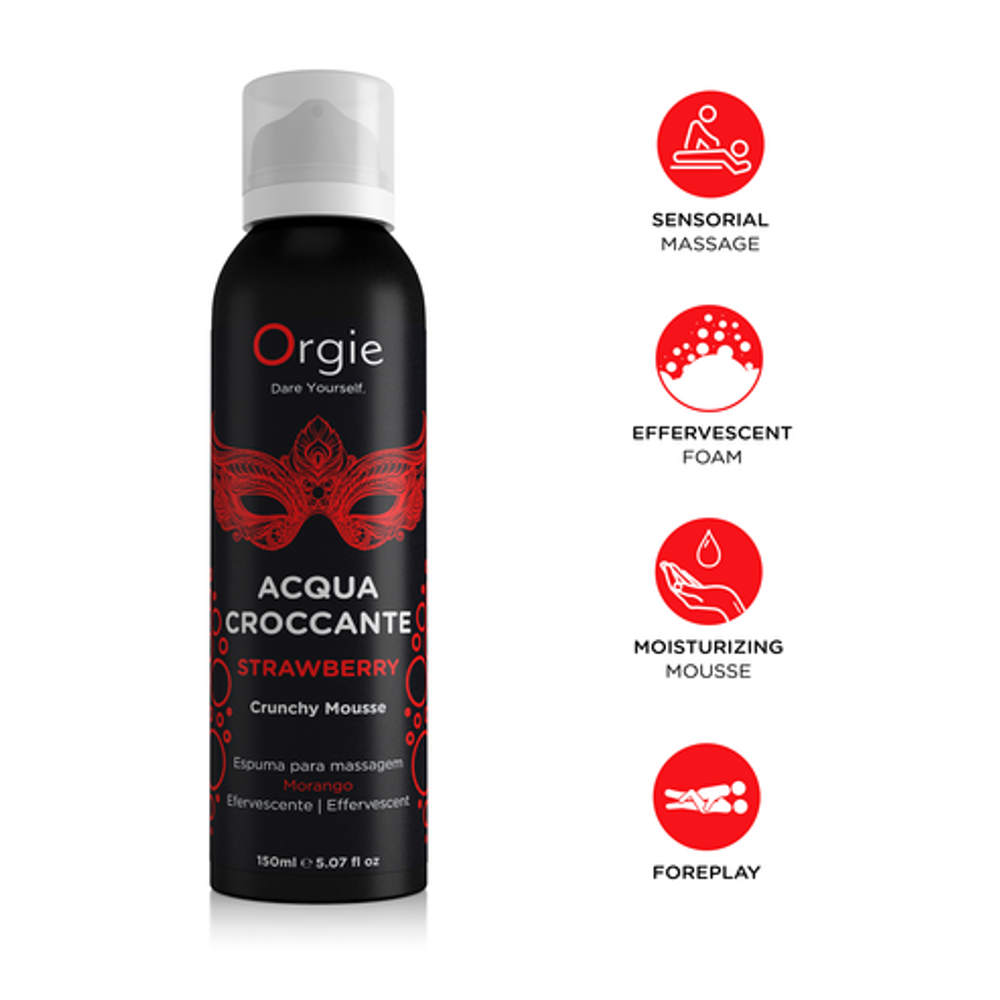 Orgie Acqua Croccante Strawberry - Массажная пенка, 150 мл