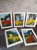 Картина маслом на стену в раме