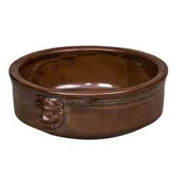 Салатник 800 мл d 18 см h6 см бульонница Antic Copper Panasia P.L. [6]