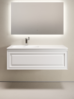 Тумба подвесная SANCOS Very левая 1195х445х406, c одним  ящиком оснащенным доводчиками, Bianco , арт.VR120LW