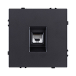 Розетка Ethernet RJ45 Cat.6, черный матовый Kollinger Eclipse EC-017BK