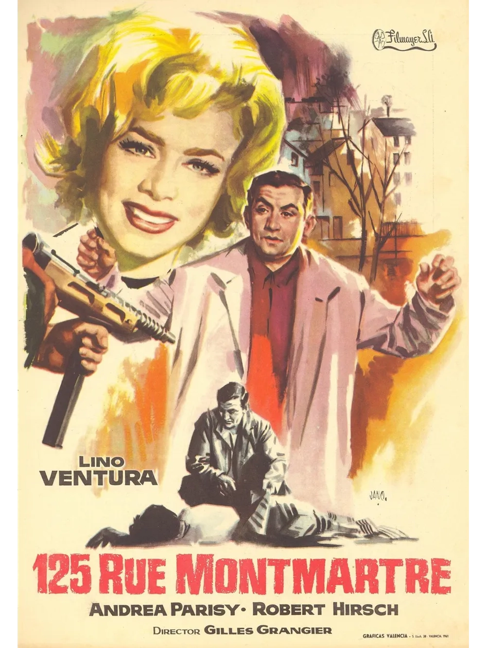 Улица Монмартр, 125 (1959) (DVD-R)