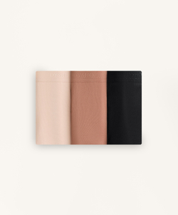 OYSHO Набор из трех пар трусиков-бразильяно с логотипом из полиамидной смеси, кирпичный