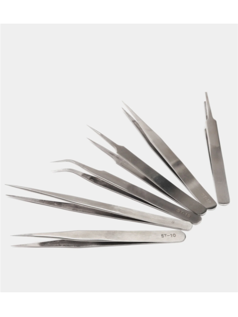 Плоский пинцет ST11, ST15, 120 мм HRC40 ( в ассортименте)