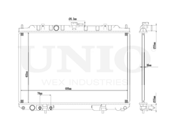 Радиатор охлаждения двигателя UNIO RAD-10039