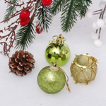 Набор украшений «Изумрудное волшебство» 20*11,5*4 см (12 предметов), Золото/салатовый