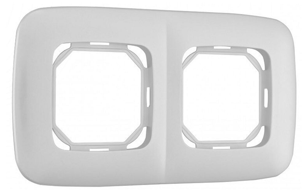 Рамка на 2 поста Arte Milano am-505.05 505.05-2.silver