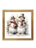 Картины на стену интерьерные на холсте 4 шт, 23*23 см