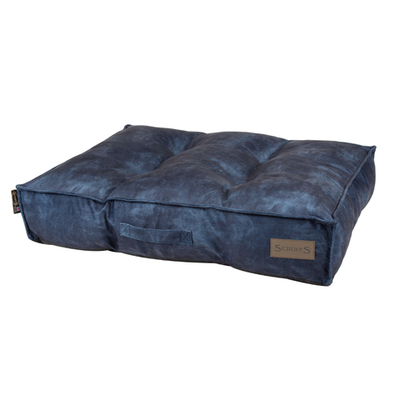 Scruffs матрас для собак "kensington", экозамша, синий, 80x60x15см