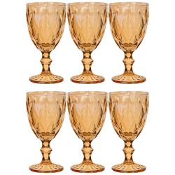 НАБОР БОКАЛОВ ДЛЯ ВИНА "РОМБО" 6ШТ. 320МЛ. / В=17 СМ. (КОР=8НАБ.)