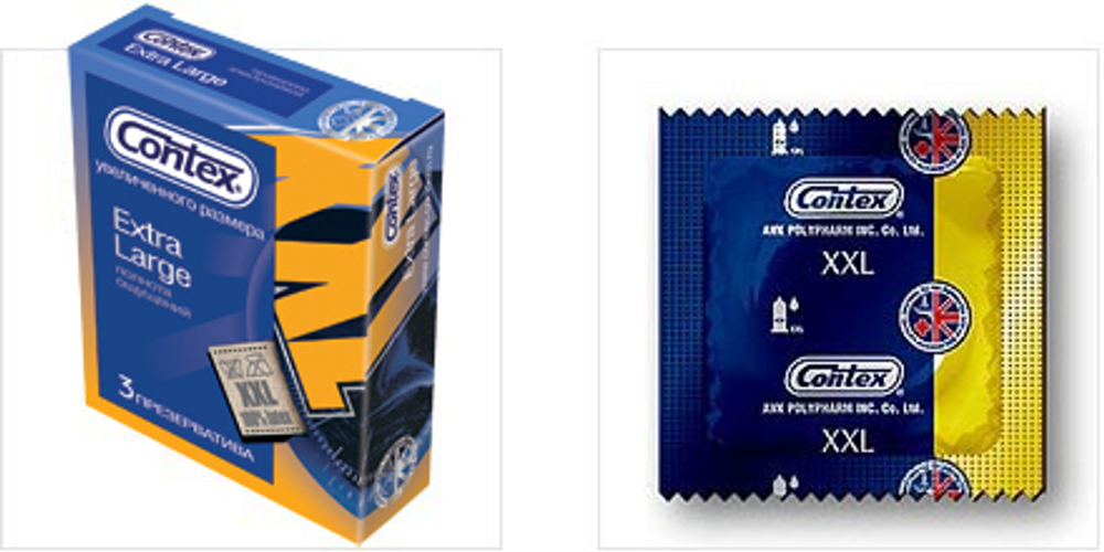 Презервативы CONTEX XXL Extra large, 12 шт.