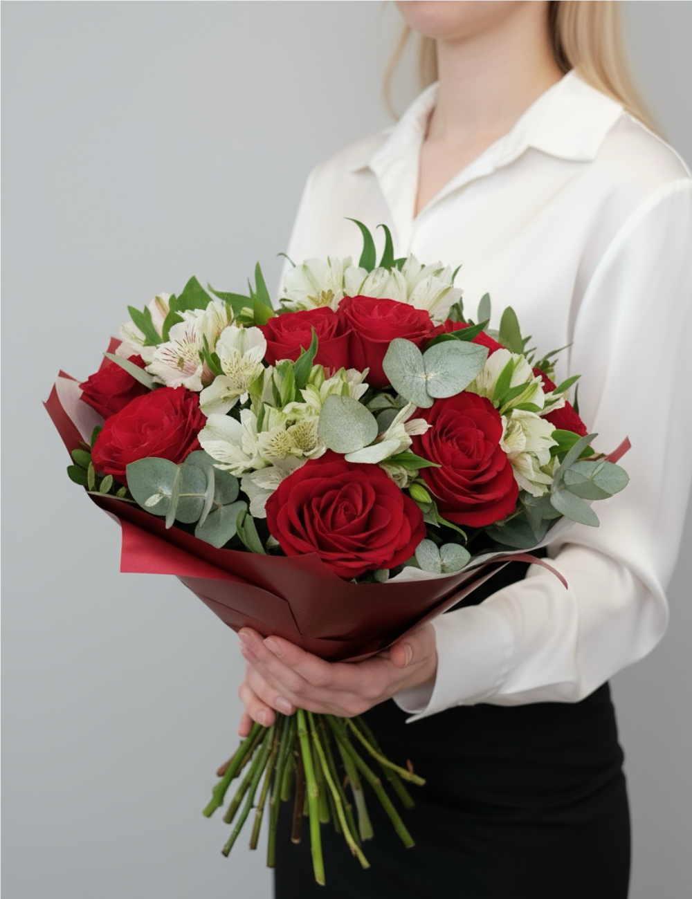 Букет с розами Интрига