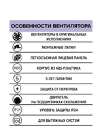 Вентилятор накладной WAVE D120 Gray ERA