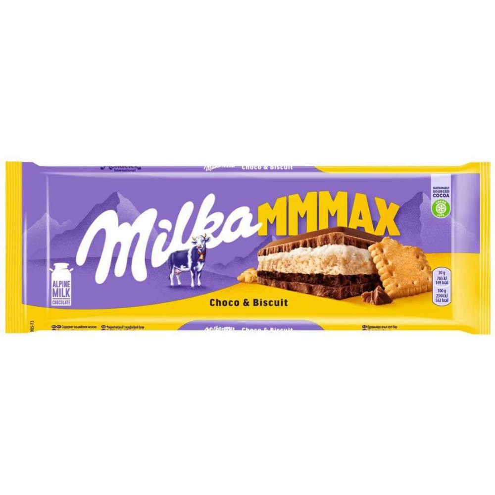 Шоколад Milka Choco&Biscuit молочный 300 гр