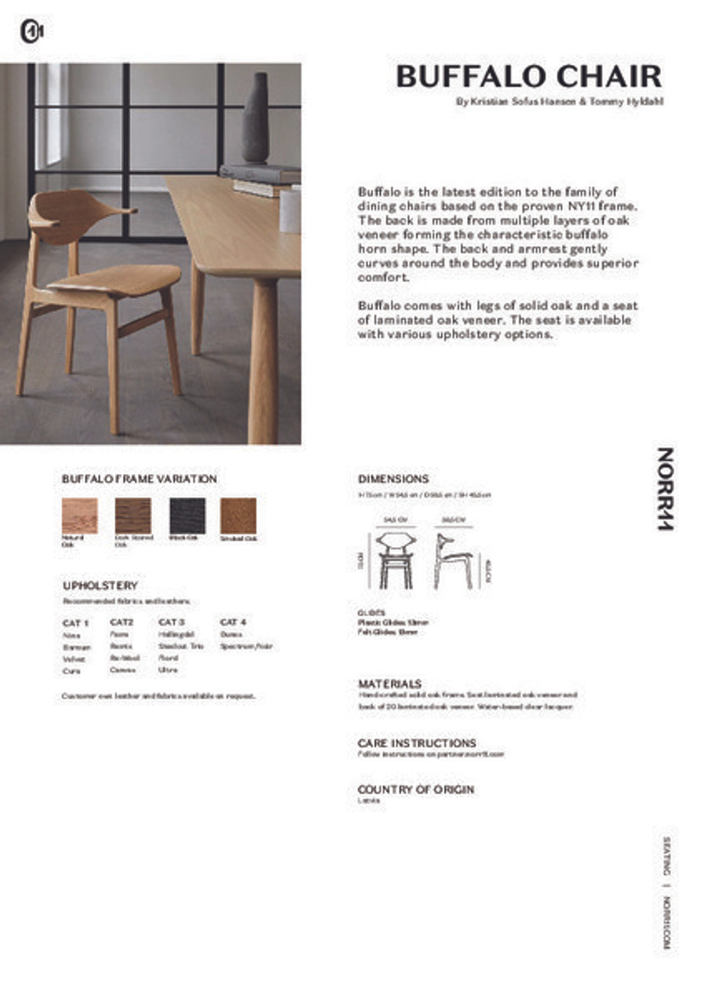 Обеденный стул Buffalo