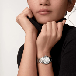 CARTIER RONDE DE Quartz Movement 30m Water Resistance Women"s Watch Watch 29mm Silver Dial Stainless Steel Case