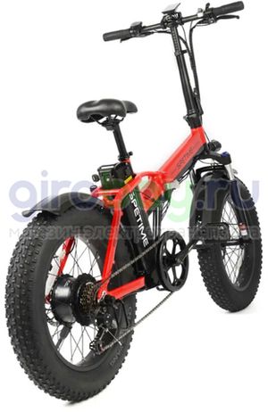 Электровелосипед Spetime F6 Pro 350W (Красно-черный) фото 3
