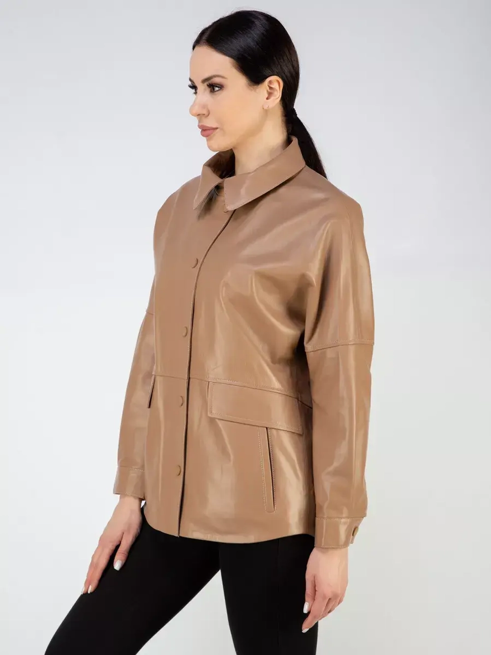 Куртка кожаная натуральная рубашка Турция