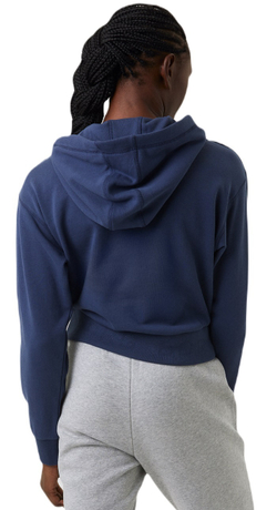 Женская Кофта теннисная Björn Borg Stockholm Crop Hoodie - небесный