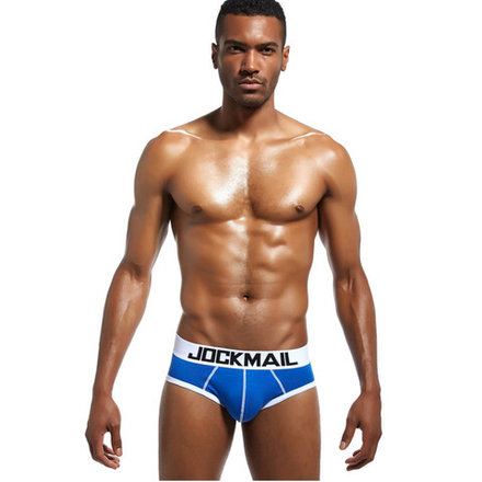 Мужские трусы брифы синие JOCKMAIL JM2032-9
