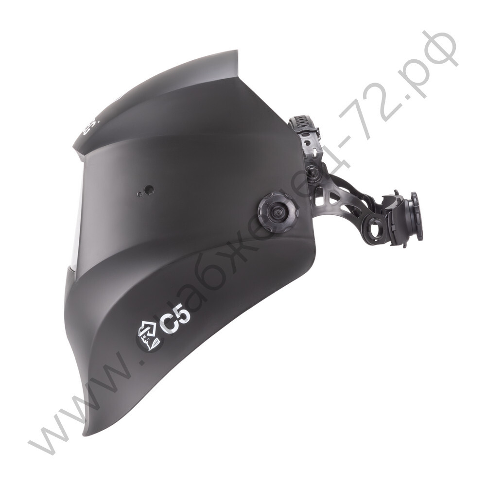 Маска сварщика VARTEG чёрная со стеклом С5