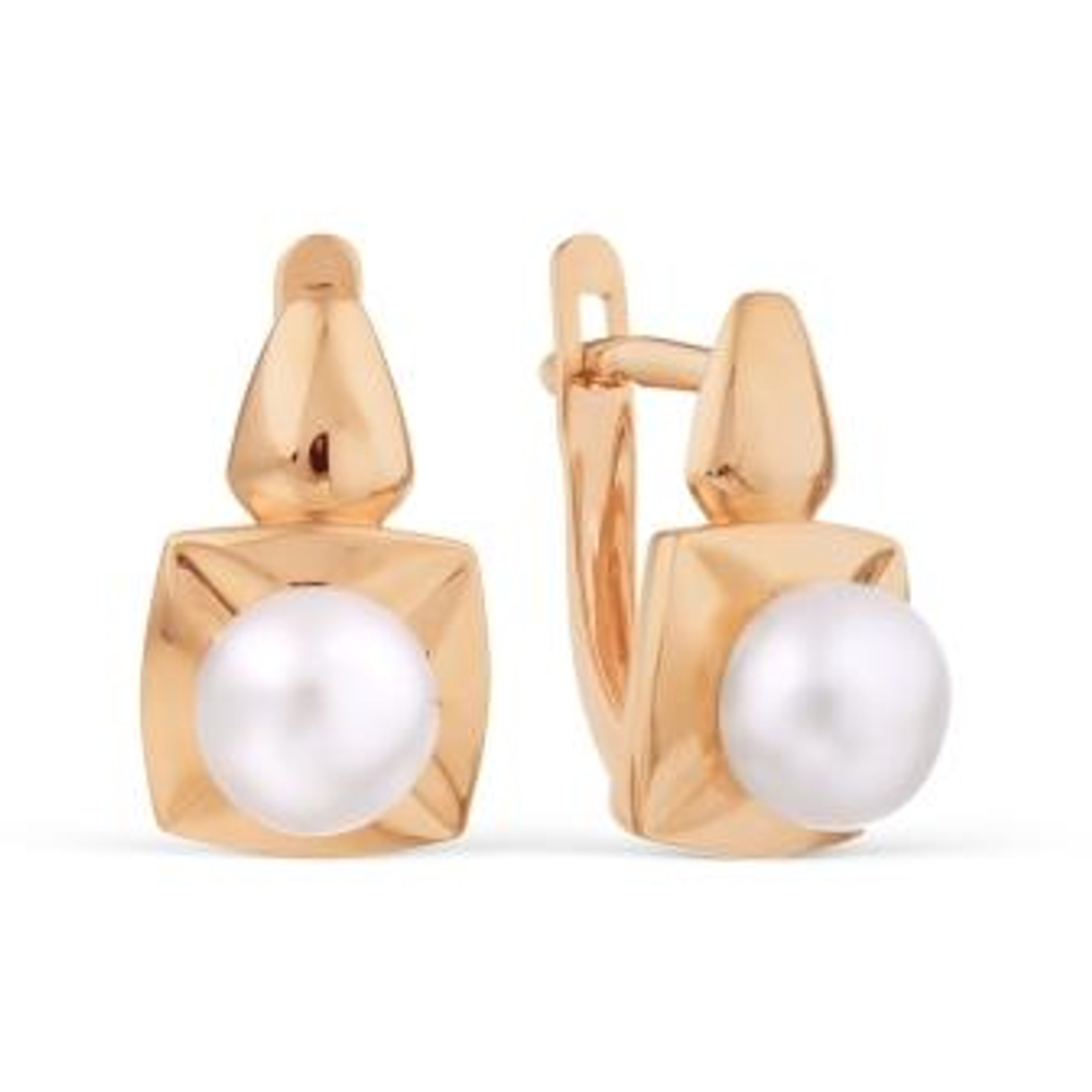 Серьги из золота с жемчугом