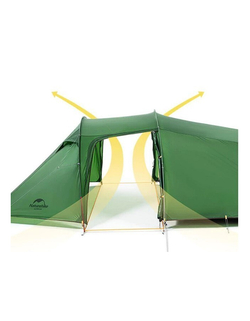 Палатка двухместная Naturehike Opalus NH20ZP001,зеленая, 6927595748961