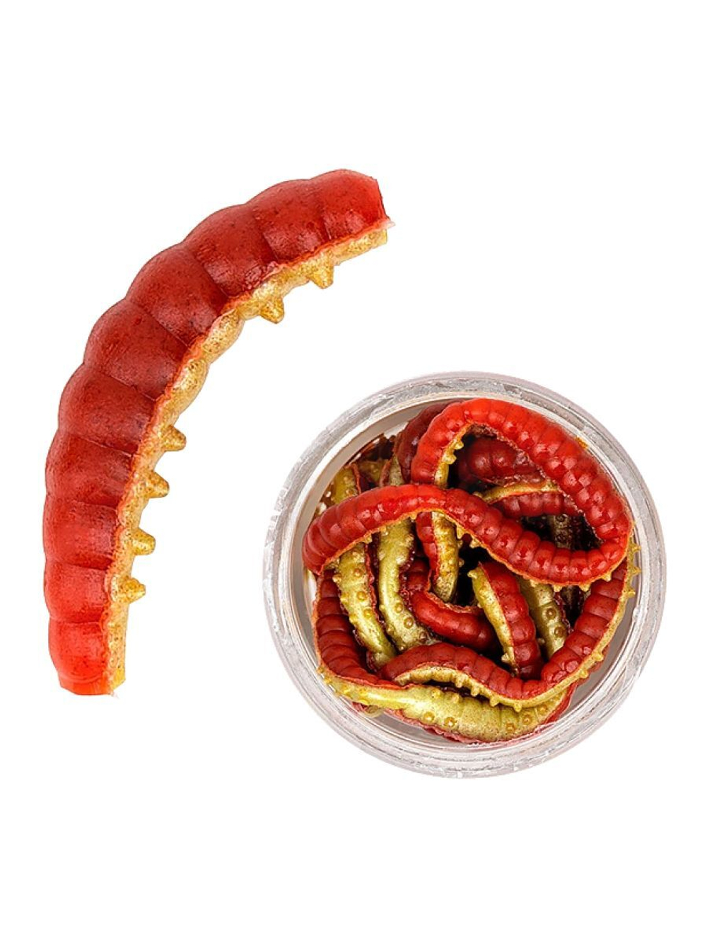 Приманка мягкая гусеница Berkley PowerBait Power Honey Worm, 2,5 см, 55 шт, Orange Pearl