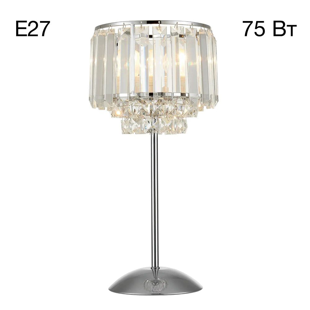 Citilux Синди CL330811 Настольная лампа хрустальная Хром