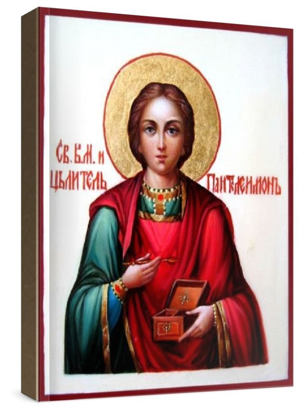 Пантелеймон Целитель (рукописная икона)