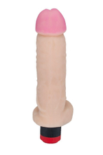 Вибромассажер-реалистик из неоскин - 23,2 см. (Цвет: телесный)
