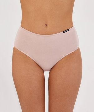 Женские трусы классика (3шт)  3LP-193, темно-синий + пудровый + коричневый