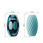 Голубой нереалистичный мастурбатор Athena (Цвет: голубой)