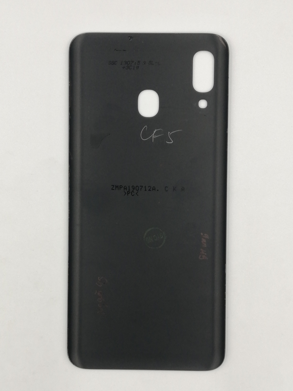 Задняя крышка для Samsung Galaxy A20 (SM-A205F) Черный
