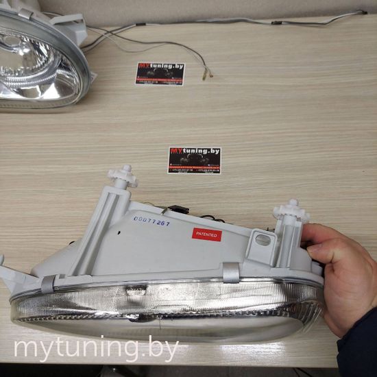 Передние фары angel eyes chrome для Volkswagen Golf 3