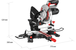 Торцовочная пила ЗУБР с протяжкой, d 210 х 30 мм, 1600 Вт ЗПТ-210-1600 ПЛ