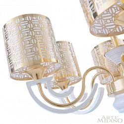 Подвесная люстра Arte Milano Florentia-8857 308857/8 Wh/Gd