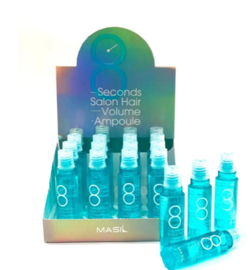 Masil 8 Seconds Salon Hair Volume Ampoule восстанавливающая маска-филлер для безжизненных волос лишенных объёма