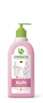 Мыло жидкое антибактериальное Synergetic ЭКО 500мл Аромамагия,гипоаллергенное,с дозатором