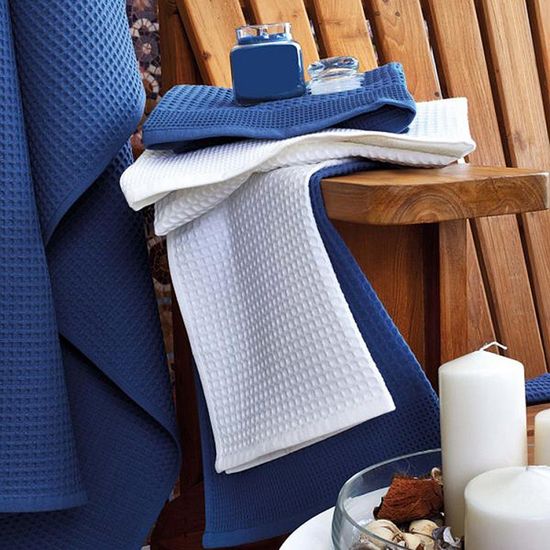 Набор полотенец 1+1 ПОЗИТАНО- В(коробка) (40*60+60*110, 100% хлопок, Blue/синий)